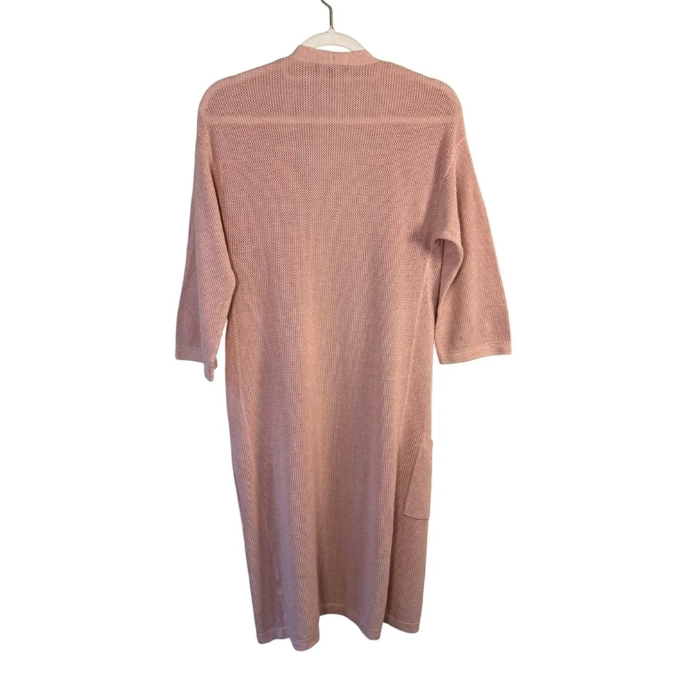 RW&CO. Blush Knit Open Front Cardigan 3/4 Sleeves Size XS Neutral Minimalist